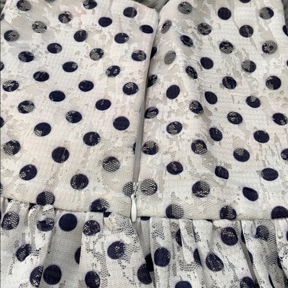 Archana Girls 18 Months White Floral Polka Dot Layered Dress NWT - Picture 6 of 8